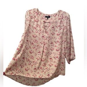 Kaari Blue Womens Blouse Size Medium